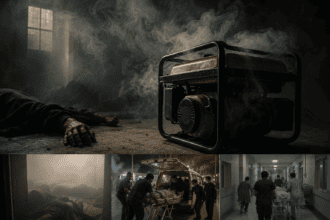 Two dead, four hospitalized after generator fumes fill room