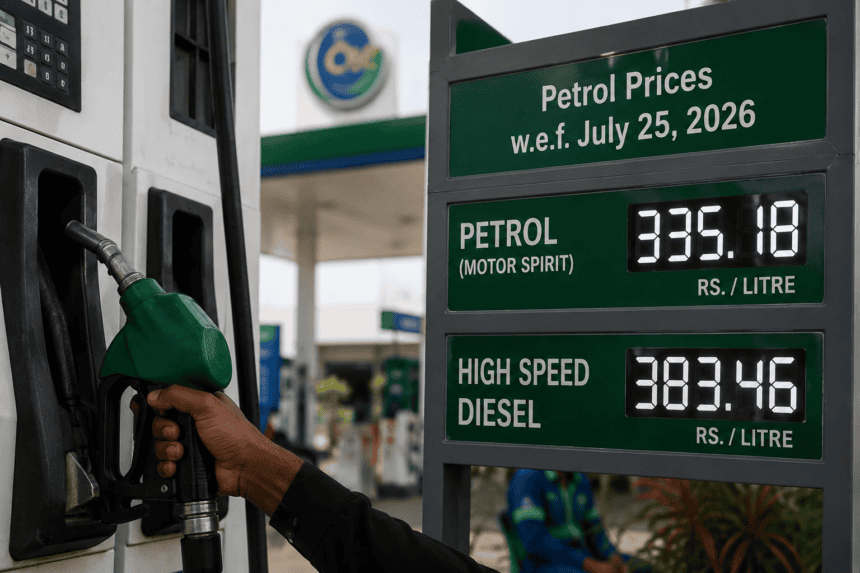 Government Slashes Petrol Price by Rs 15 for Late July