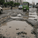 Crumbling Asphalt: Gulistan-i-Jauhar Residents Trapped in Daily Commute Nightmare