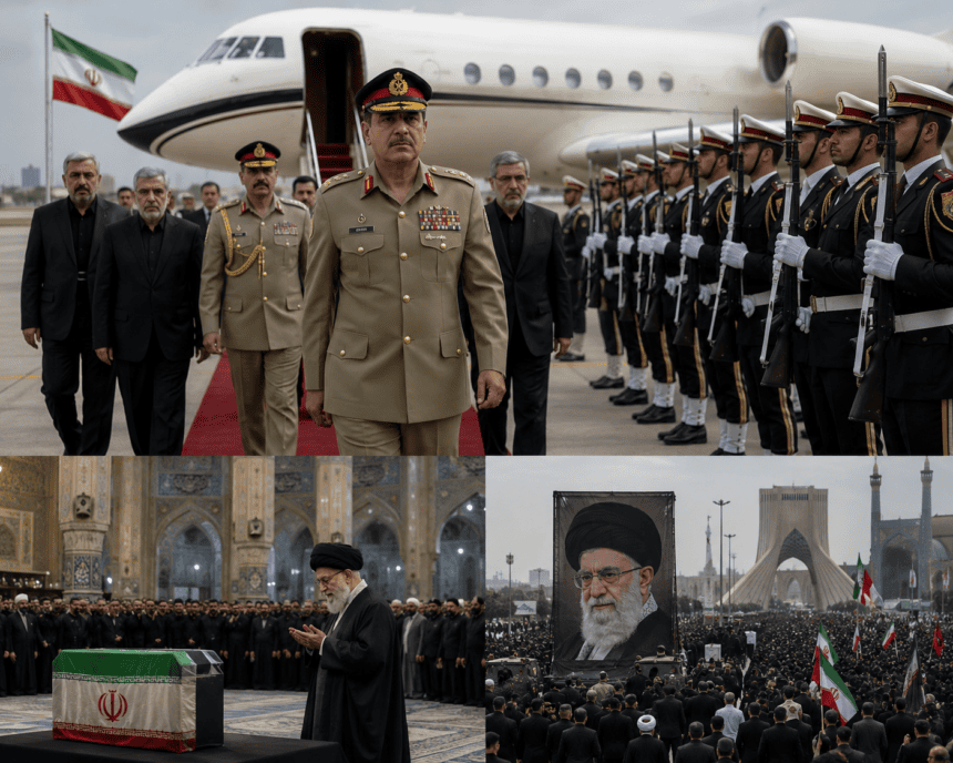 Army Chief Asim Munir reaches Tehran for Khamenei’s funeral