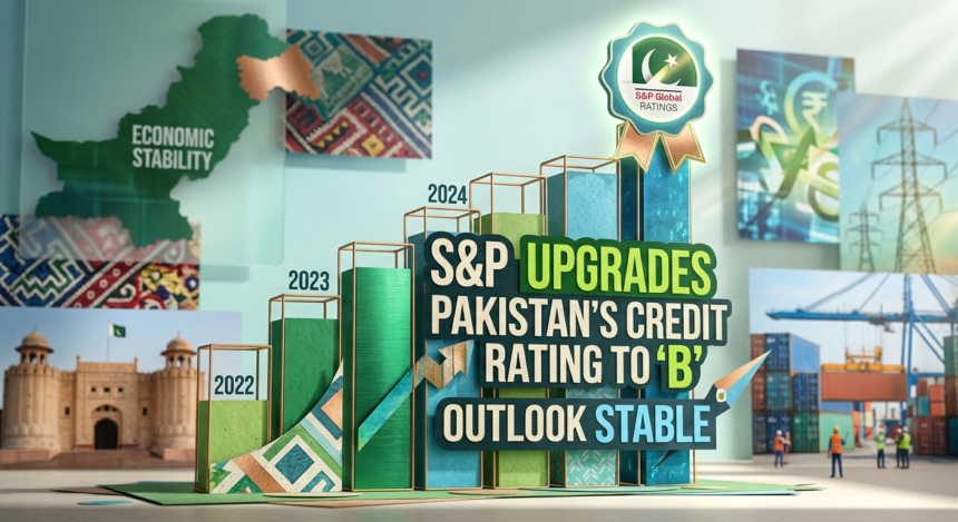 S&P Upgrades Pakistan’s Credit Rating to ‘B’, Outlook Stable