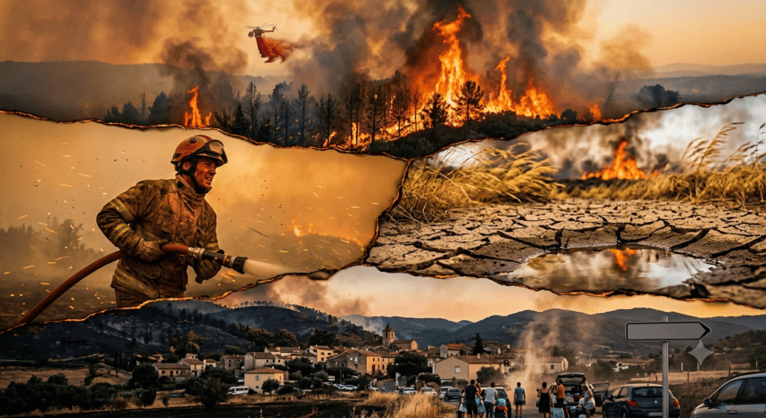 Wildfires Sweep Across France and Spain as Heatwave Intensifies