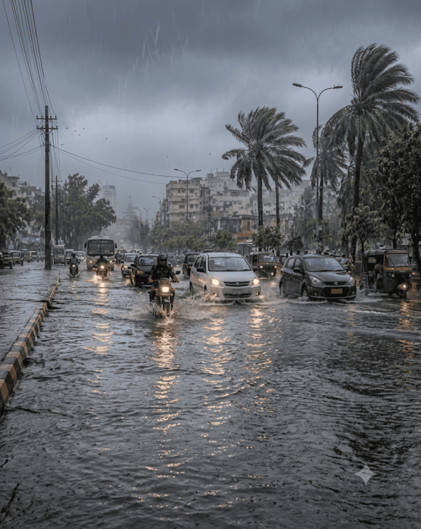 Monsoon Rains Lash Karachi, Triggering Widespread Power Outages Across Metropolis