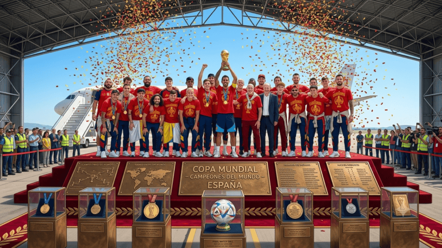 Spain’s World Cup Champions Return to Hero’s Welcome in Madrid as a Million Fans Prepare to Celebrate Second Star