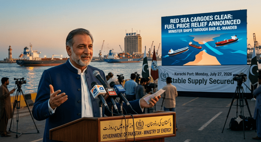 Petroleum Minister Hints at Fuel Price Relief After Pakistan’s Oil Cargoes Clear Bab-al-Mandeb