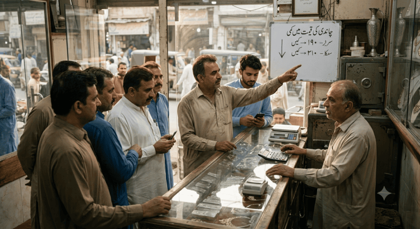 Silver prices in Pakistan continue to decline