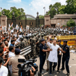 Rahul Gandhi detained outside PM Modi’s residence during protest