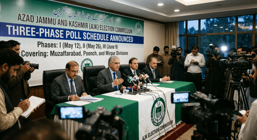 AJK Election Commission Announces Three-Phase Poll Schedule