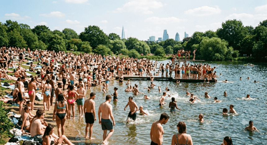 London Swelter: Residents Scramble for Outdoor Pools as Temperatures Climb