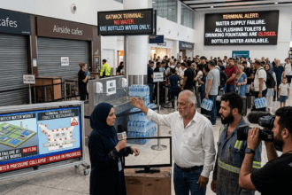 Gatwick Airport Left Without Water, Flushing Toilets or Drinking Fountains