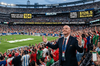 Infantino’s Expanded World Cup Gamble Pays Off as Betting Interest Soars