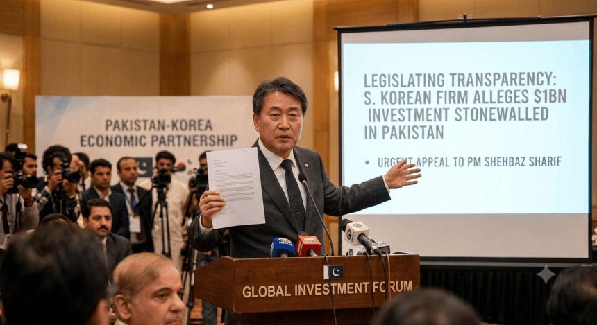 South Korean Company Alleges Unfair Stonewalling of $1bn Investment Plans in Letter to PM Shehbaz