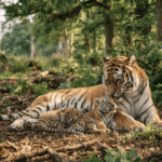 Rare Amur tiger cubs born at Longleat Safari Park