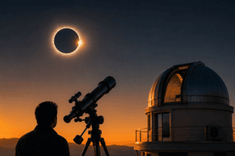 Amateur Astronomer Captures Stunning Solar Eclipse From Backyard Observatory