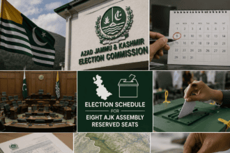 Schedule for election on eight AJK assembly reserved seats announced