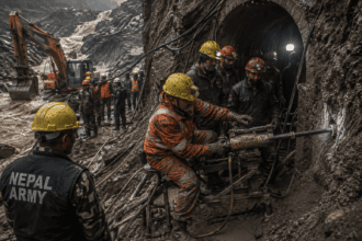 Nepal Rescuers Race Against Time as Flash Floods Trap Hundreds in Tunnel Complex