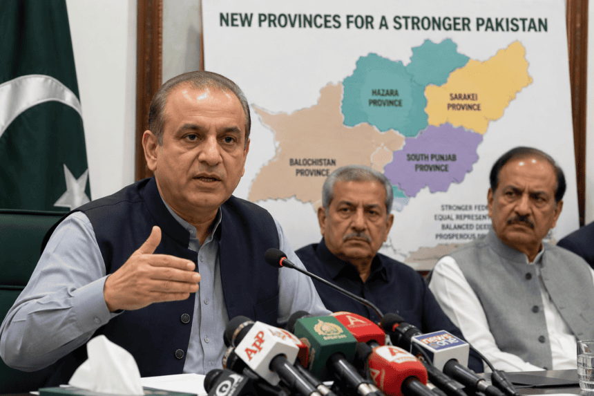 Aleem Khan ramps up pressure for new provinces in Punjab