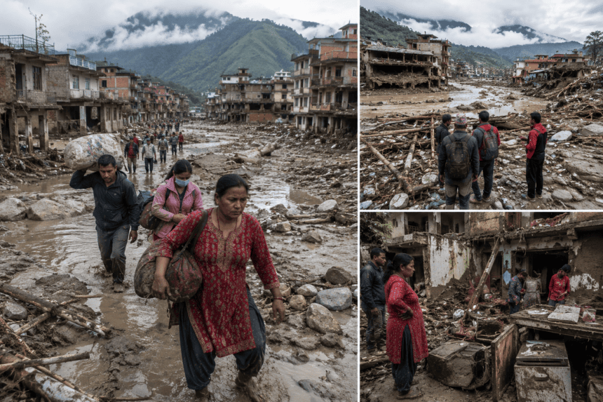 Nepal Flood Survivors Return to Mud-Filled Ruins of Their Homes
