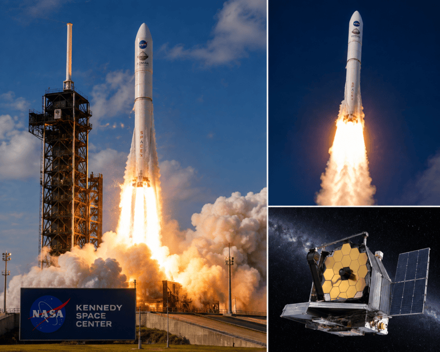 NASA’s Roman Space Telescope lifts off to map the dark universe