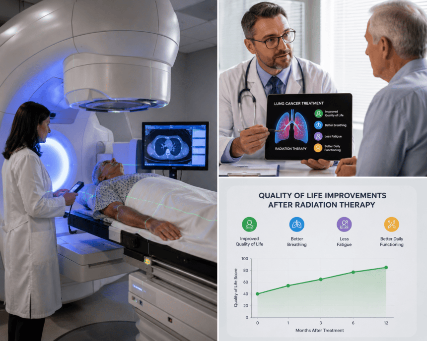 Radiation therapy for lung cancer linked to unexpected quality-of-life gains