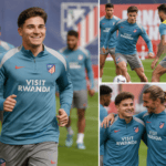 Julian Alvarez Returns to Atletico Training After Illness