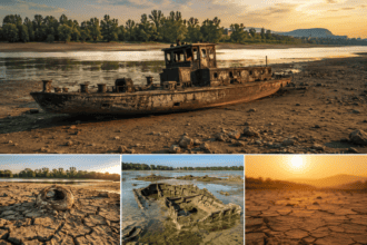 Exposed by Drought, Sunken Nazi Warships Threaten Danube Navigation