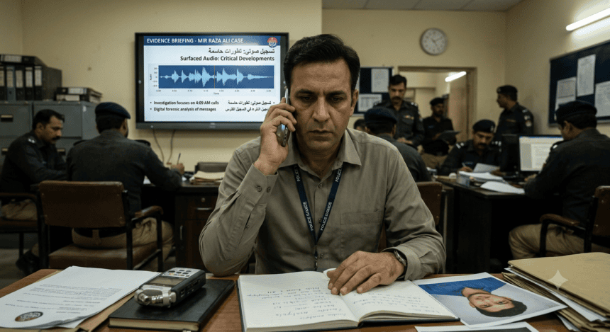 Mir Raza Ali’s audio message surfaces during murder investigation