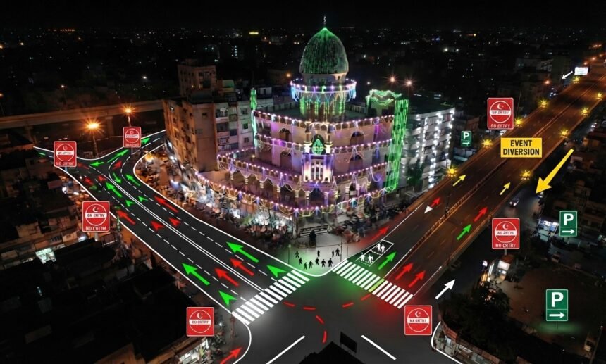 Karachi, Rawalpindi Announce Traffic Plans for Eid Miladun Nabi ﷺ Processions