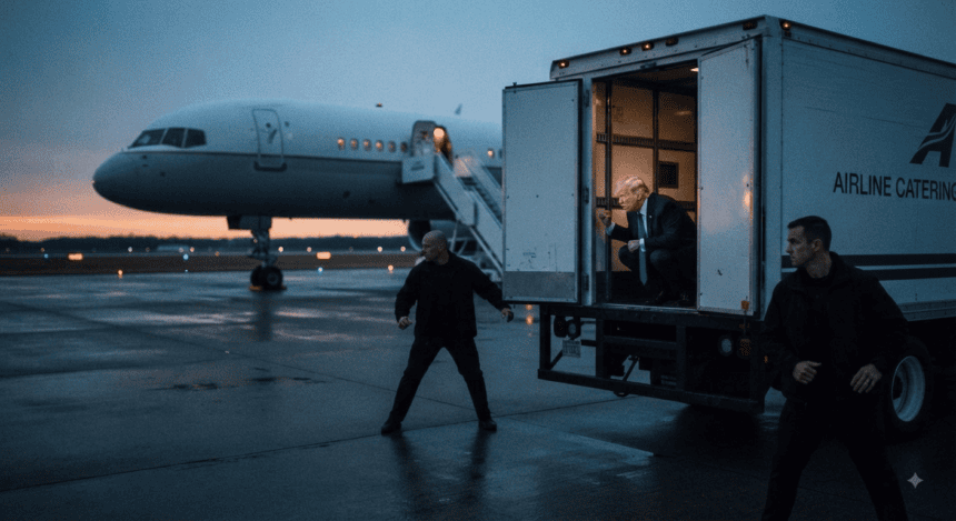 Trump Hid in Catering Truck During Secretive Plane Swap, Reports Say