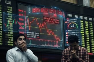 PSX Ends Lower as KSE-100 Index Falls 200 Points