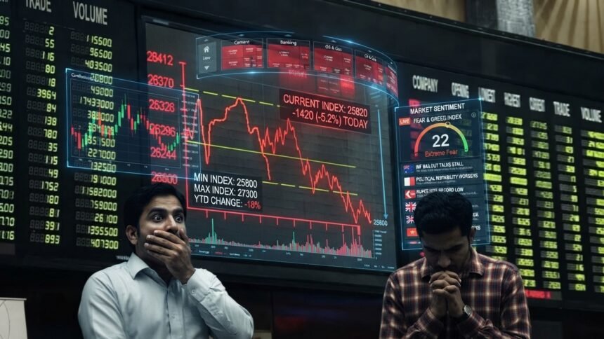 PSX Ends Lower as KSE-100 Index Falls 200 Points