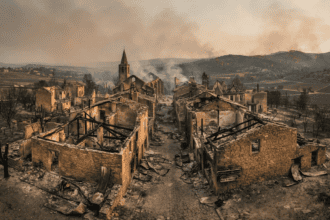 Charred Remains: French Village Abandoned After Devastating Wildfires