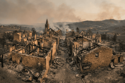 Charred Remains: French Village Abandoned After Devastating Wildfires