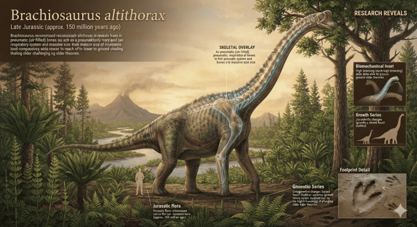 New Fossil Research Reveals Fresh Insights Into Brachiosaurus