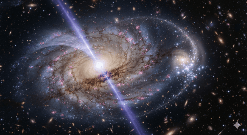 Astronomers Discover New Clues Hidden in a Distant Galaxy