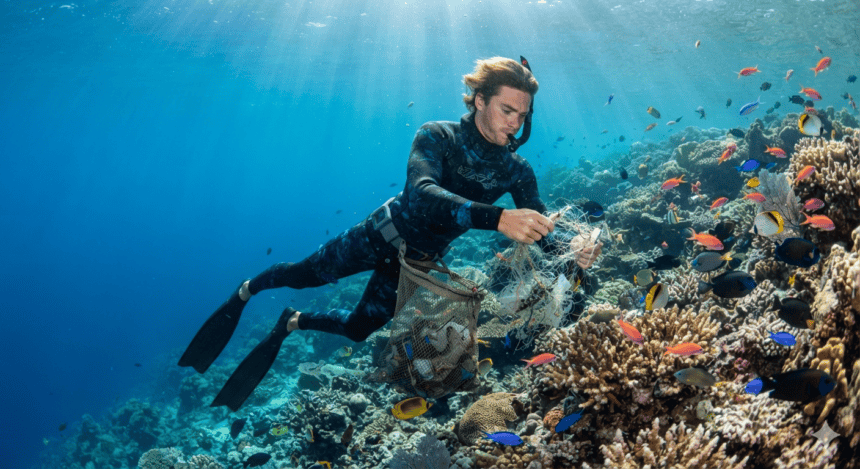 At 21, champion freediver turns his focus to ocean restoration