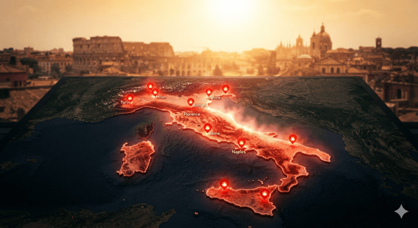 Italy Places Major Cities on Highest Heat Alert as Temperatures Surge
