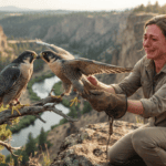 Injured peregrine falcon reunited with mate in emotional rescue