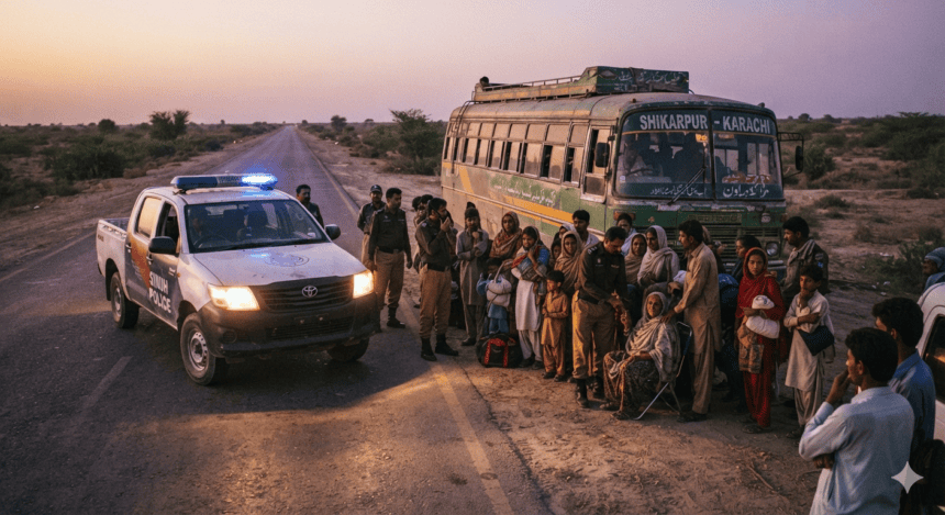 Police intercept 14 undocumented migrants in Shikarpur, bound for Karachi