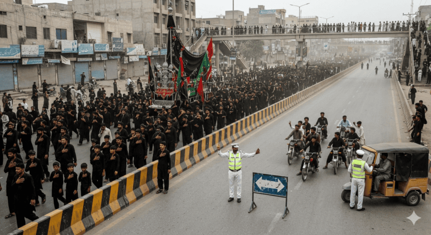 Traffic Diversions Announced for Karachi Chehlum Processions