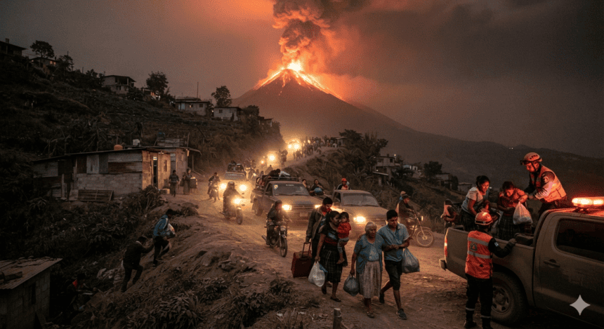 Guatemala evacuates residents as Fuego volcano erupts
