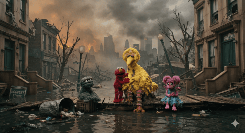Sesame Street pivots to climate education as extreme weather hits home