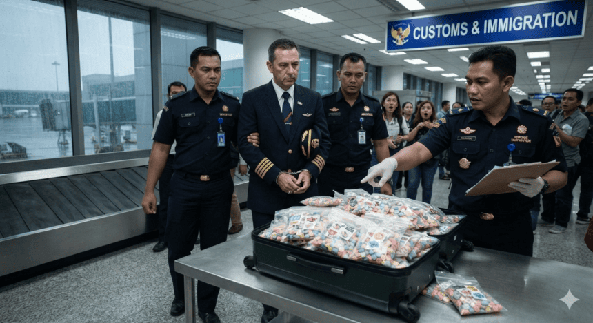 Malaysian Pilot Arrested for Smuggling 25kg of Ecstasy into Indonesia