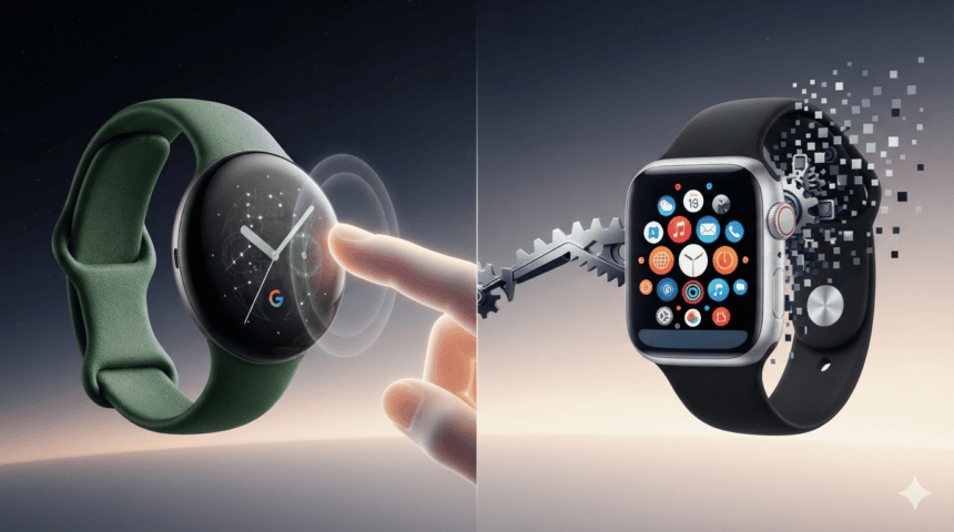 Google’s New Pixel Watch 5 Ad Mocks Apple’s Iconic Square Design