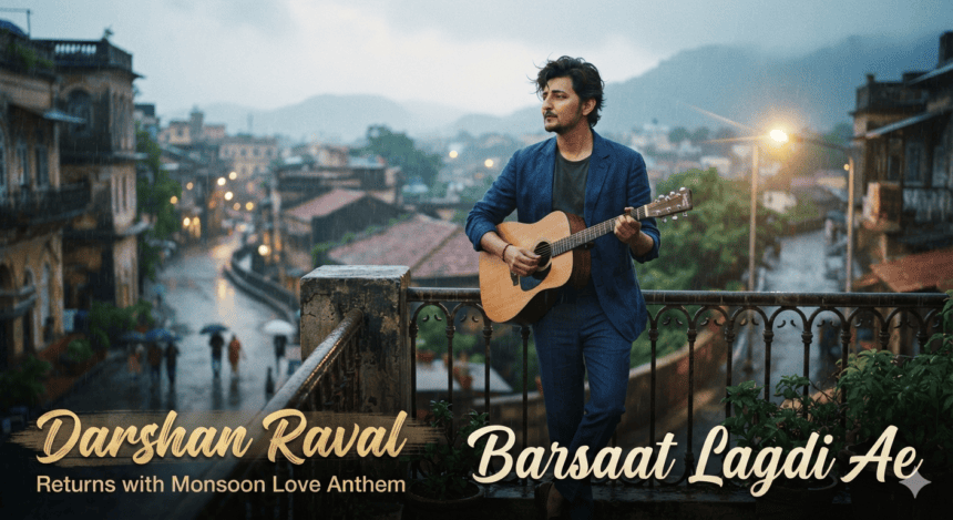 Darshan Raval Returns with Monsoon Love Anthem ‘Barsaat Lagdi Ae’