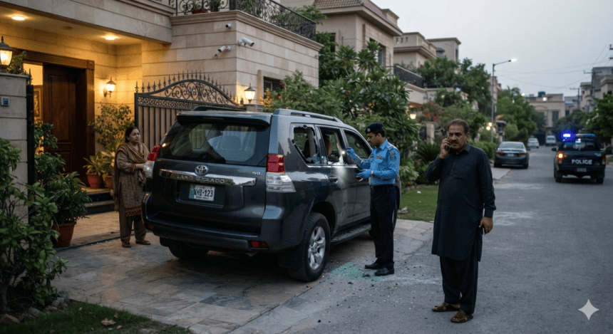 Raza Haroon’s vehicle burgled outside Karachi residence