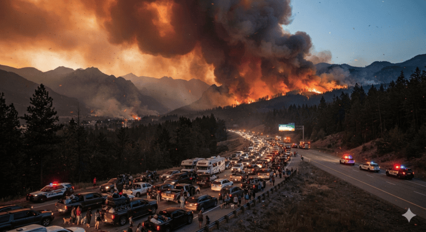 Bald Range Wildfire Forces 18,000 to Flee British Columbia Homes