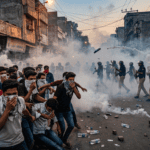 Police Fire Tear Gas to Disperse Protesting Youth in Northern India