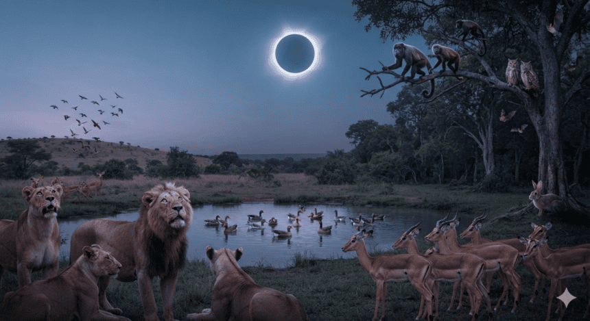 Solar Eclipses Trigger Bizarre Behavioral Shifts in Wildlife