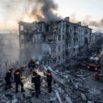 Five dead as Russian missiles strike residential areas across Ukraine